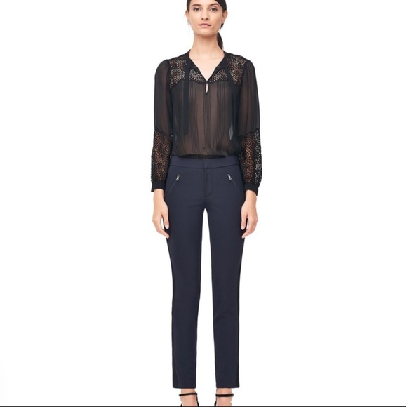 Rebecca Taylor Ava techy pant in blue 0 - Picture 1 of 8